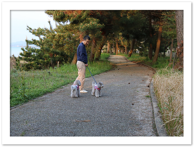 ビワドッグ ♪・・・湖岸にて